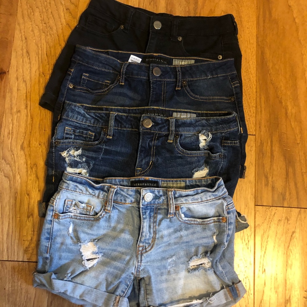 Four Aeropostale Shorts All Size 2